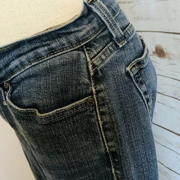 LEVI 529 Women Curvy Boot Cut Cotton Denim Blue Jeans Pants Size 29W X 30L - Picture 4 of 12